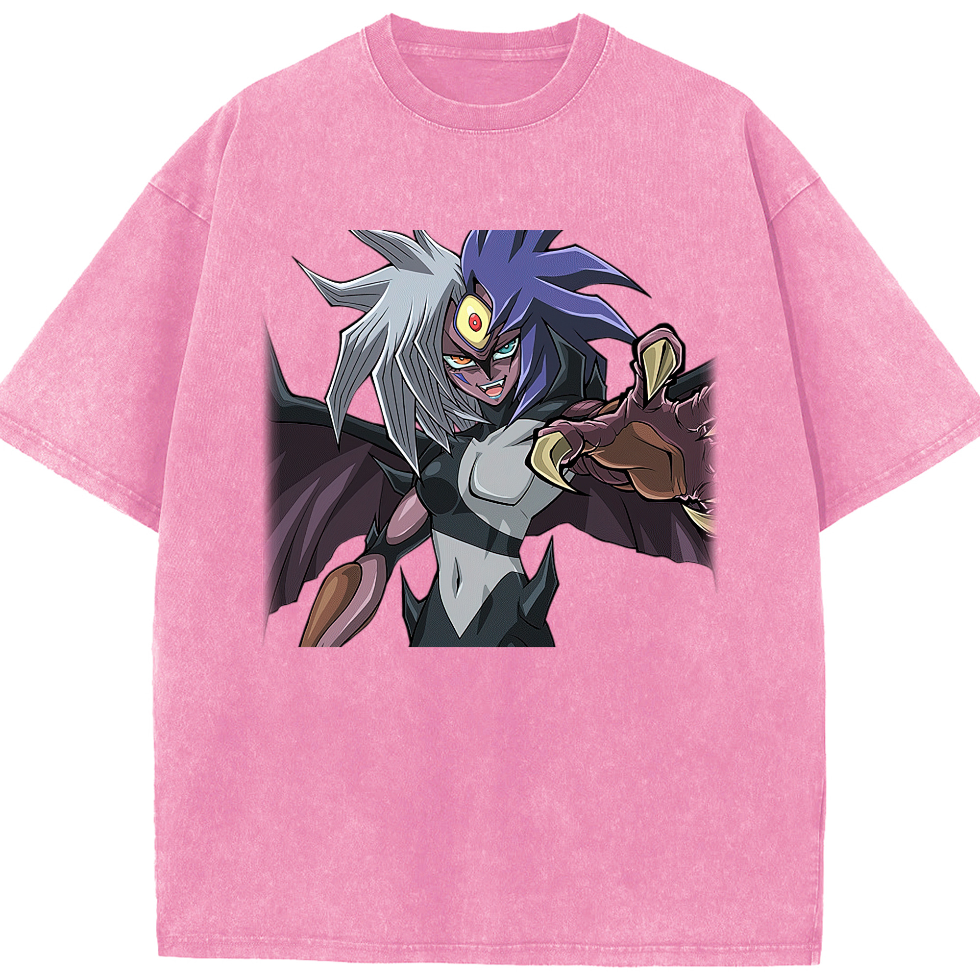 （画像用） 遊☆戯☆王 Yu-Gi-Oh! 綿100% ヴィンテージ風 半袖Tシャツ（フロントプリント）
